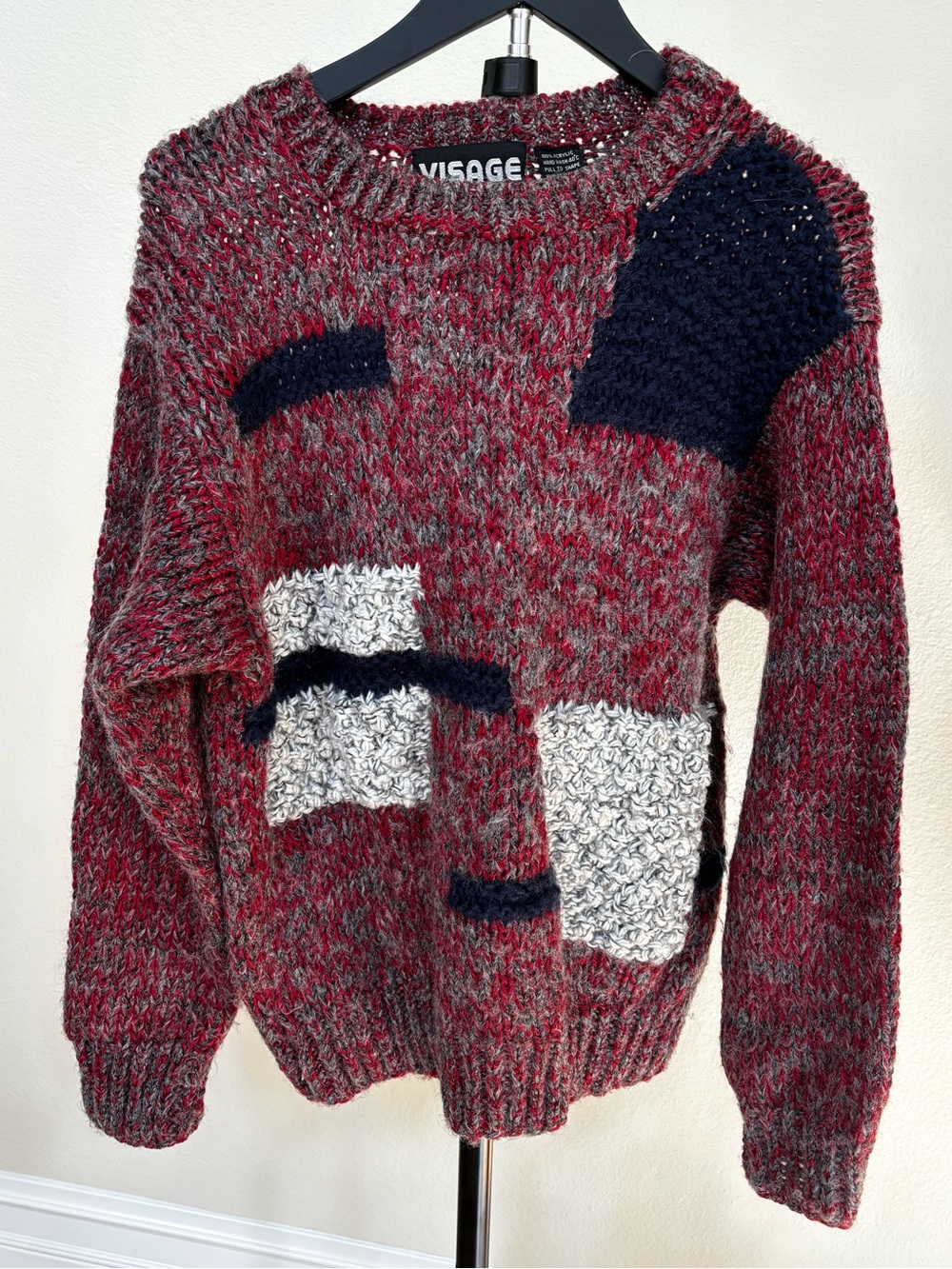 90s Vintage Visage Abstract Coogi Style Sweater